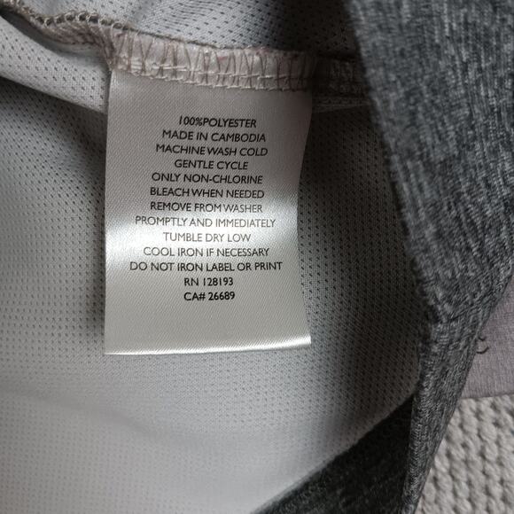 Ping Quarter Zip Golf Shirt Mens XL Gray Striped Performance Sensorcool Wicking - Picture 6 of 12